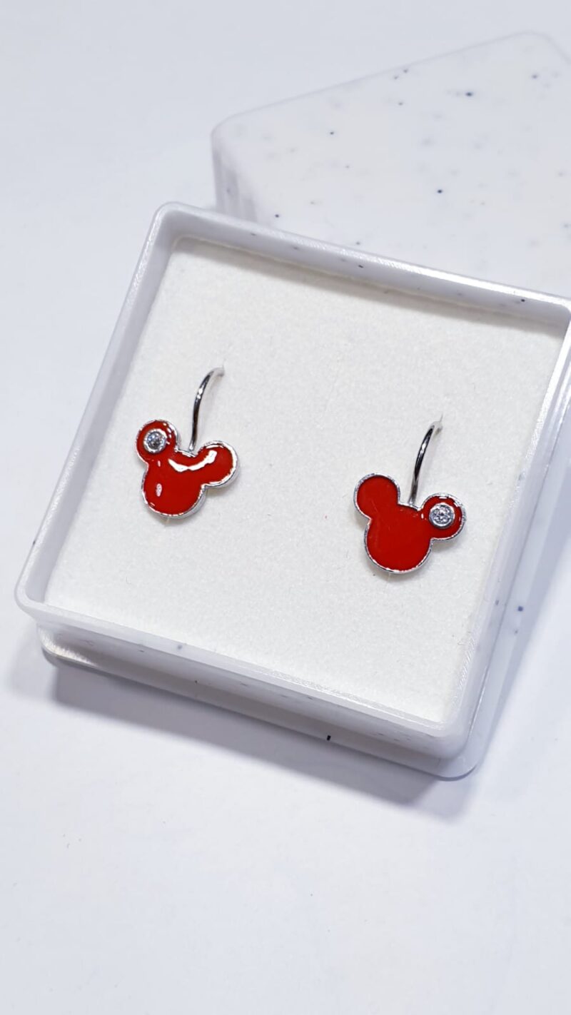 Dječje srebrne naušnice Minnie Mouse