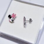 Srebrne naušnice Minnie