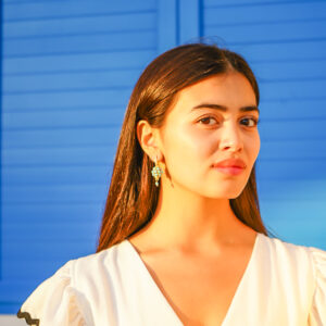 SREBRNE NAUŠNICE -Tirkiz i cirkon